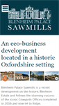 Mobile Screenshot of blenheimpalace-sawmills.co.uk